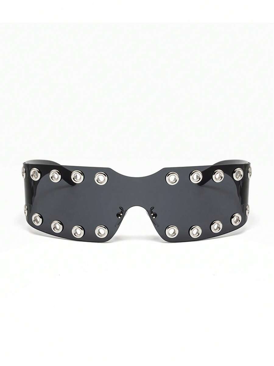 Street Fashion Photography - 1 Piece Frameless All-In-One Fashion Glasses,
