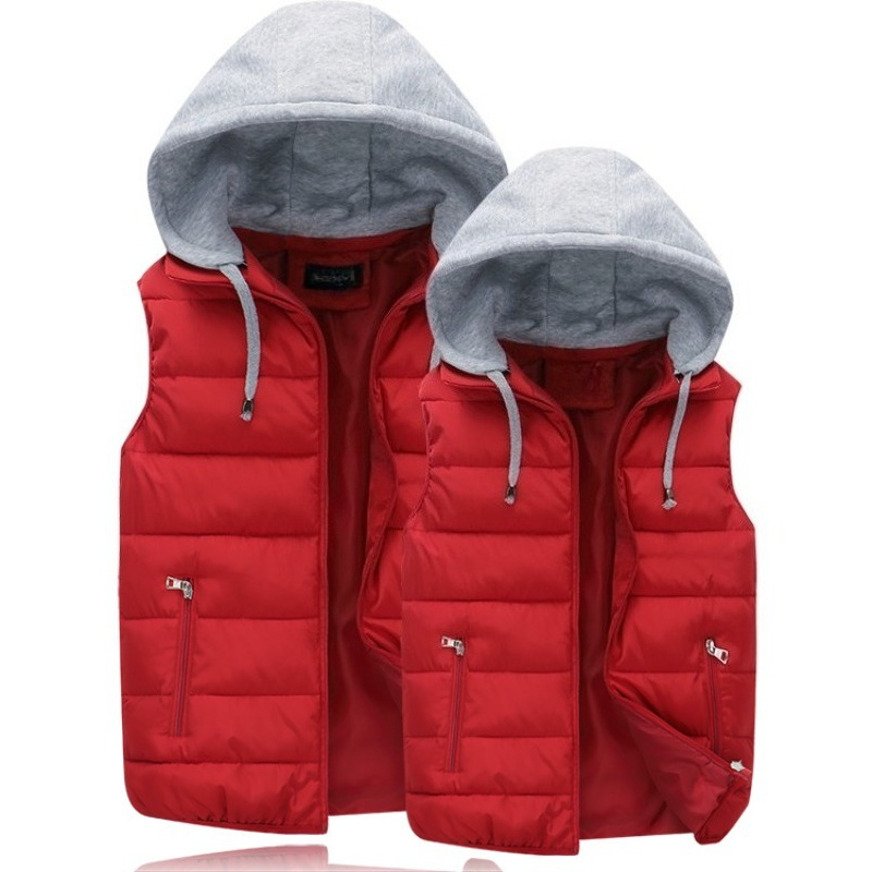 Puffer Vest Padded - Down Cotton Padded Jacket Hoooded Women