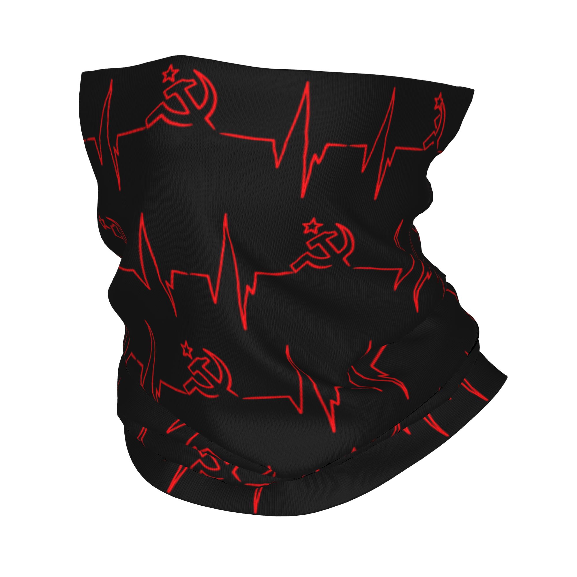 Balaclava Face Mask - Custom Heartbeat Russian Flag Russia CCCP
