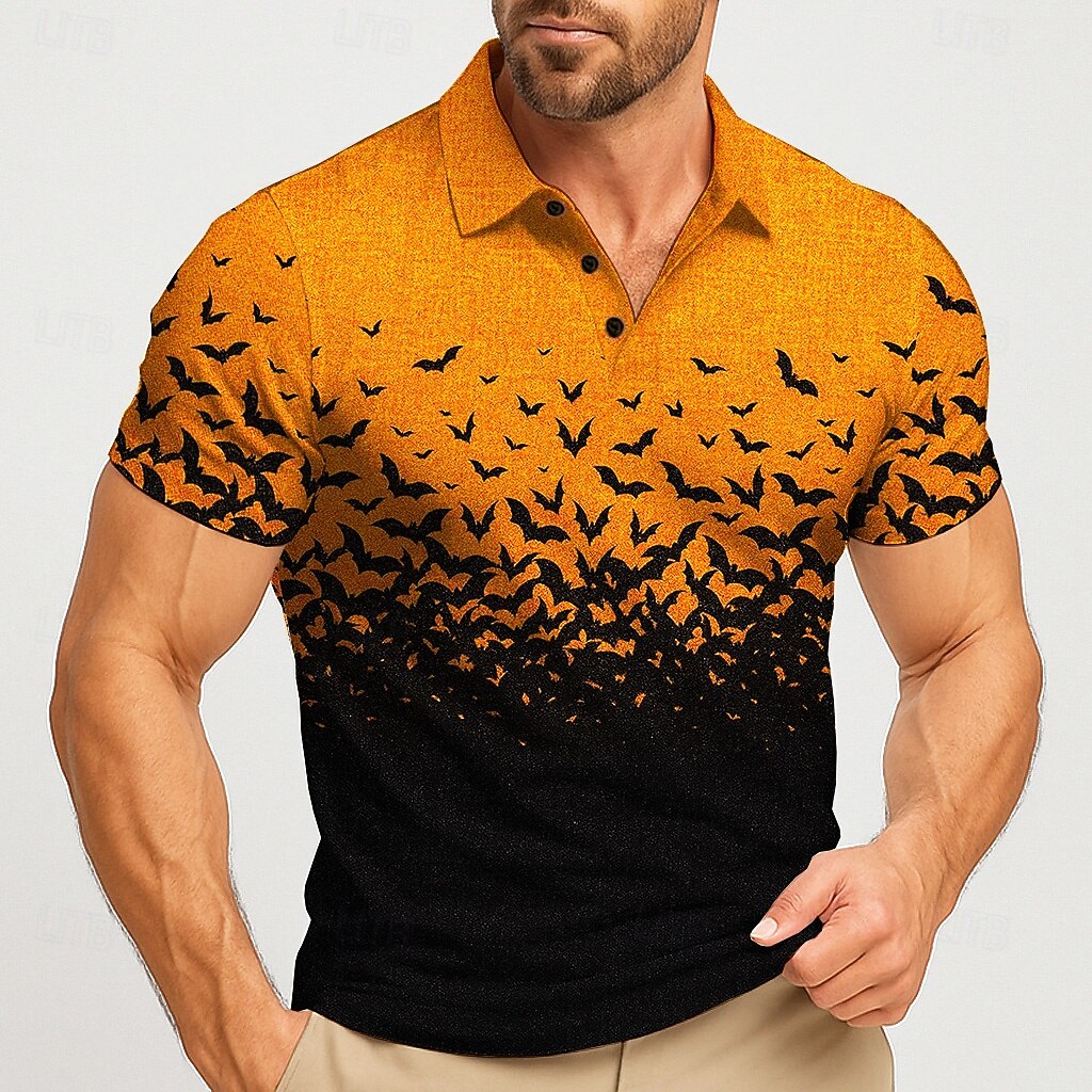 Street Fashion Men 2025 - 2025 Halloween Men's Bat Fashion Short
