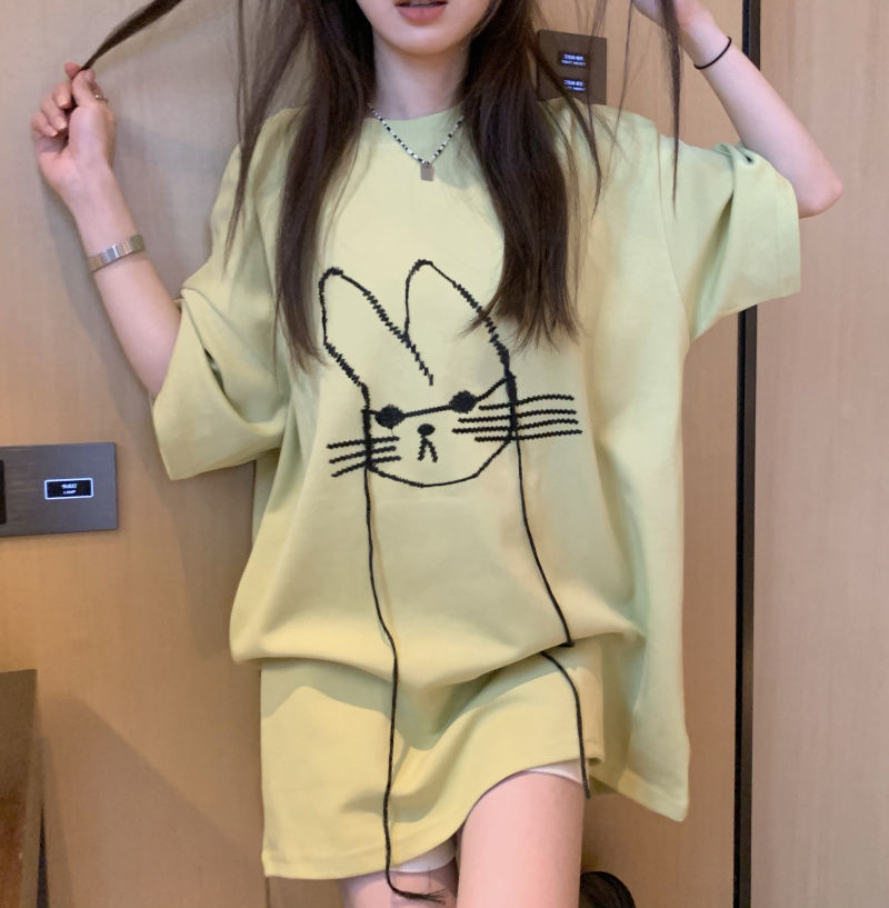Longline Tee Oversized - 2023 Summer Fashion Minimalist Reduced Age