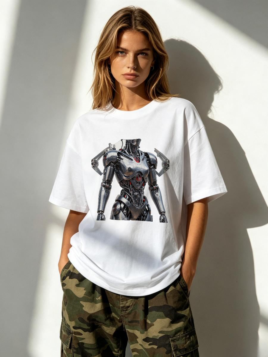 Longline Tee Oversized - T Shirts Woman Oversized Longline Streetwear