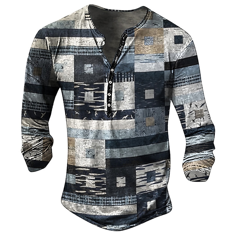 Longline Tee Oversized - Vintage Men's T-shirt Graphic T Shirts