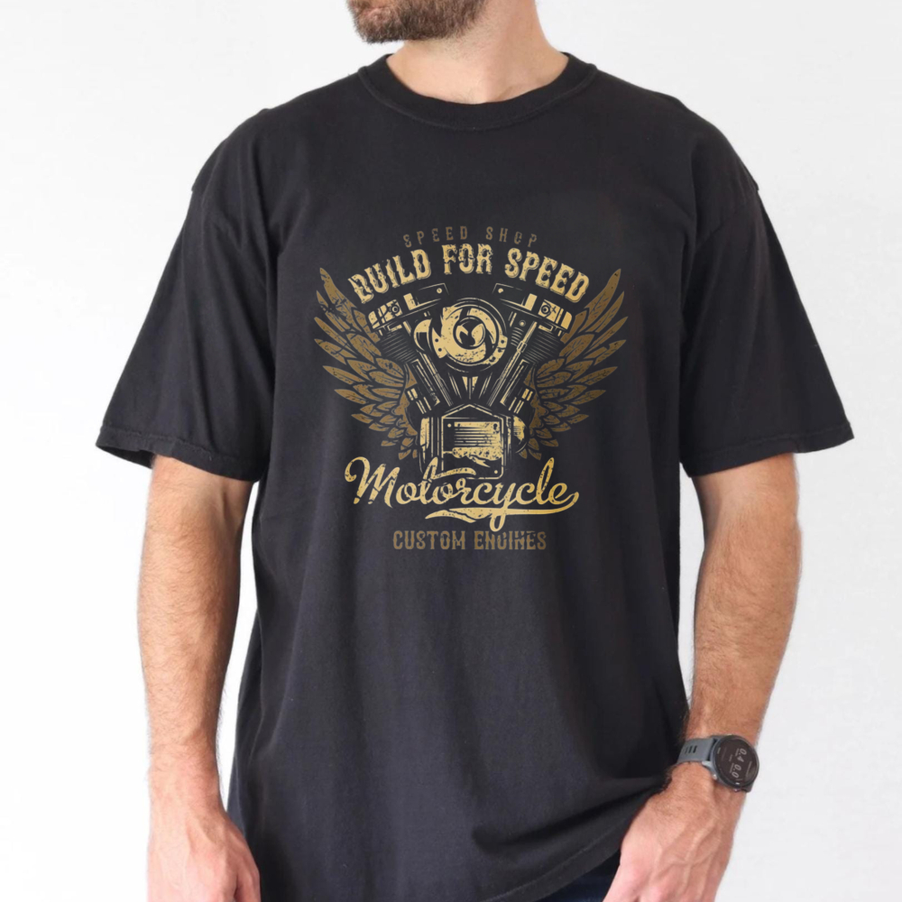 Street Fashion Culture - Build For Speed Graphic Tees Winged