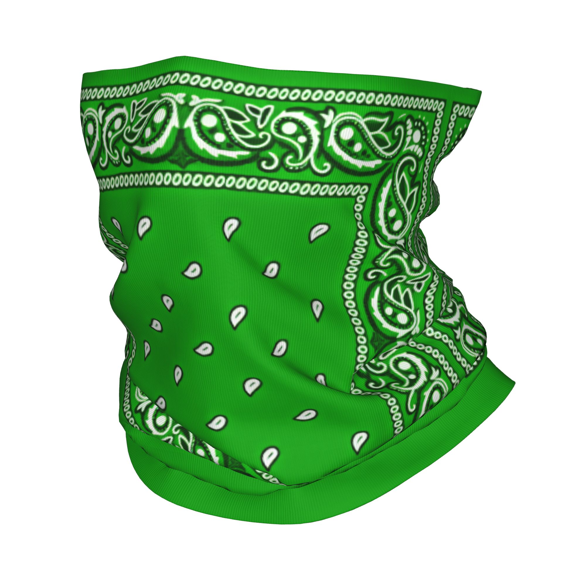 Balaclava Face Mask - green Bandana Cool Cycling Mask Riding