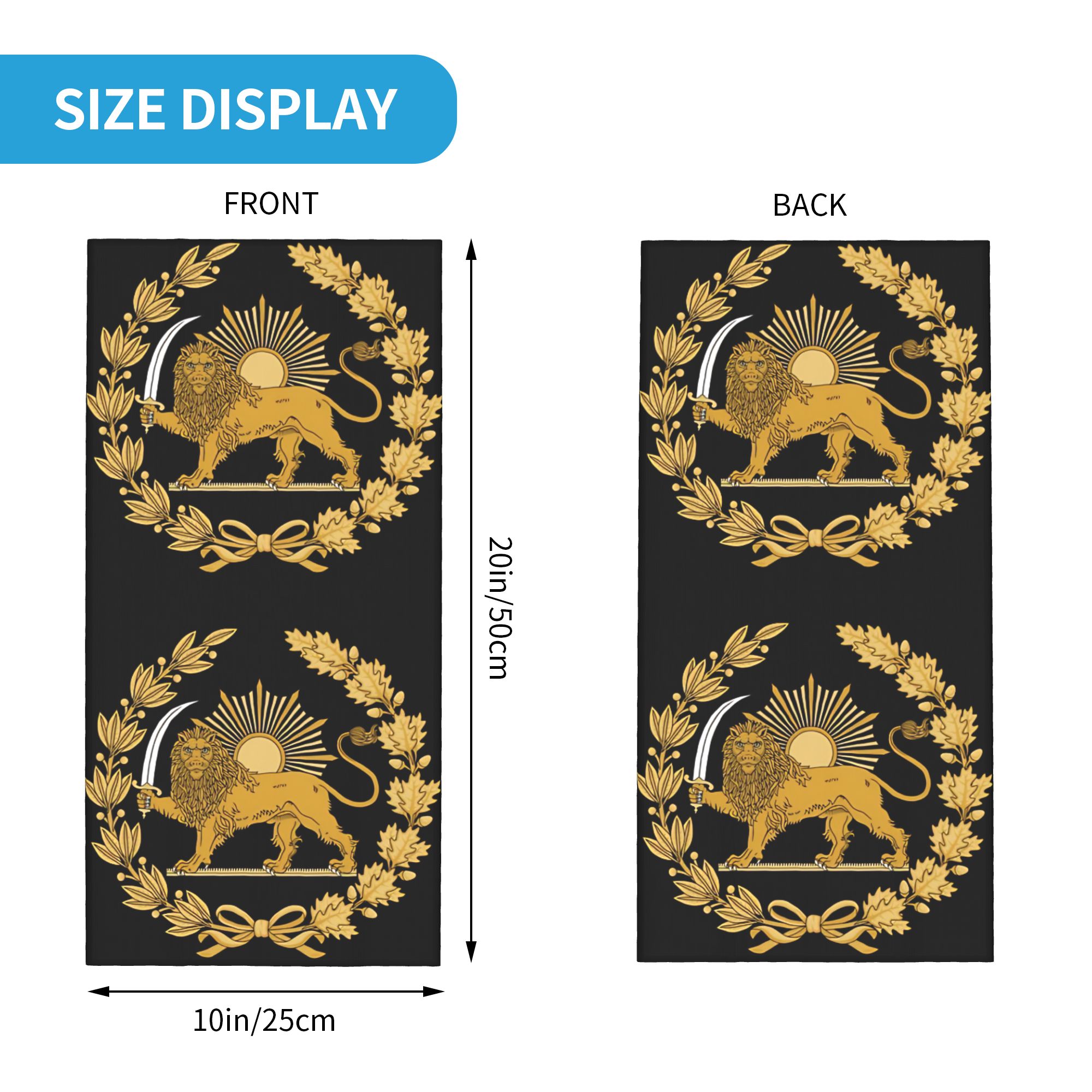 Lion and Sun Emblem of Persia  - Balaclava Face Mask recension och pris