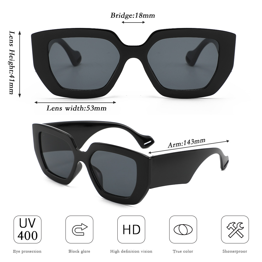 Super Large BoxSunglasses Wome - Street Fashion Photography recension och pris