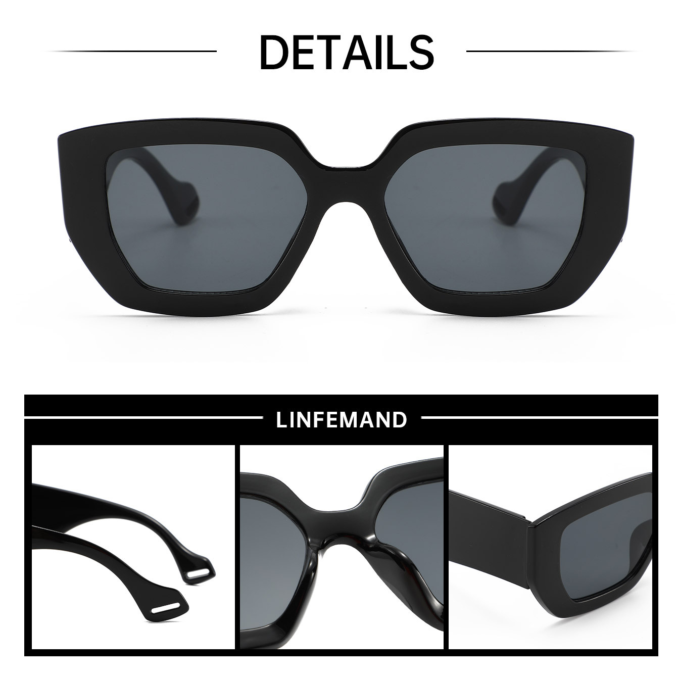 Super Large BoxSunglasses Wome - Street Fashion Photography recension och pris