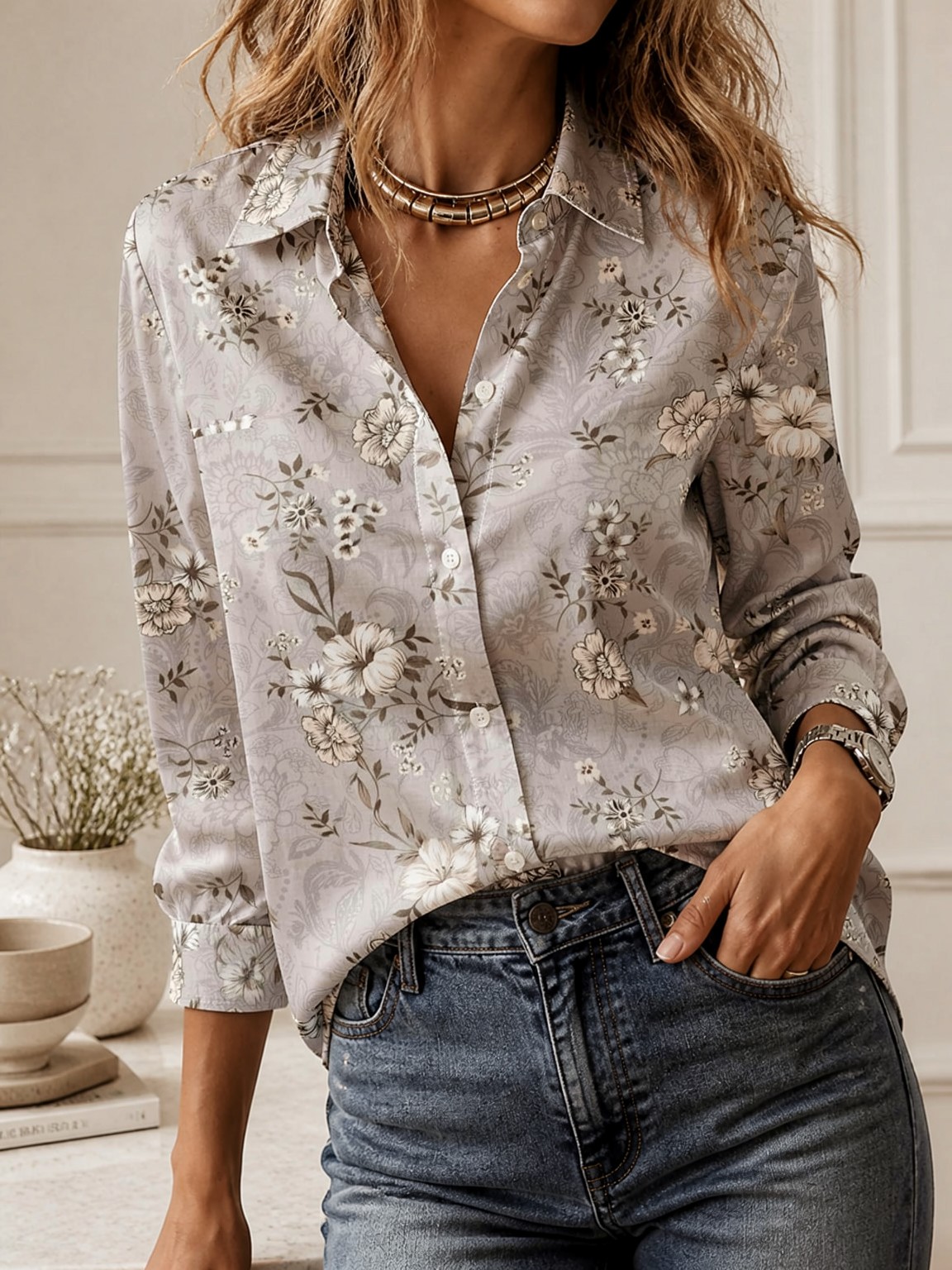 2026Women Turn Down Collar Lon - Street For Fashion recension och pris