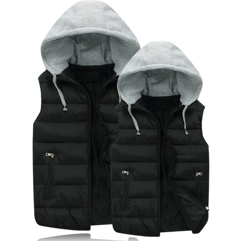 Down Cotton Padded Jacket Hooo - Puffer Vest Padded recension och pris