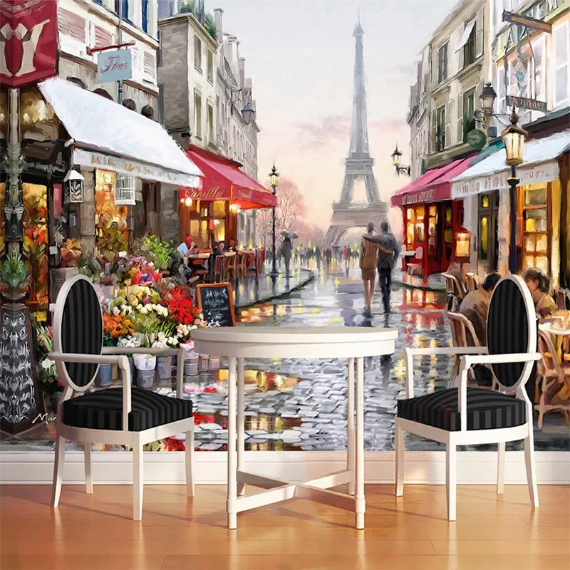 European Style Street Oil Pain - Street Fashion Wallpaper recension och pris