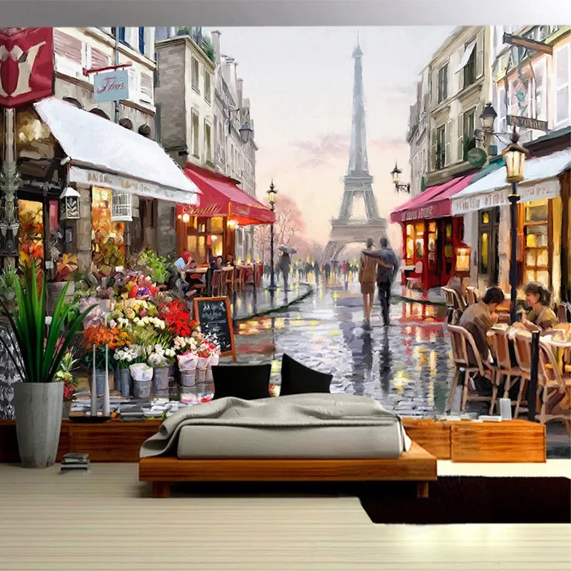 European Style Street Oil Pain - Street Fashion Wallpaper recension och pris