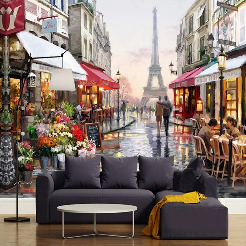 European Style Street Oil Pain - Street Fashion Wallpaper recension och pris