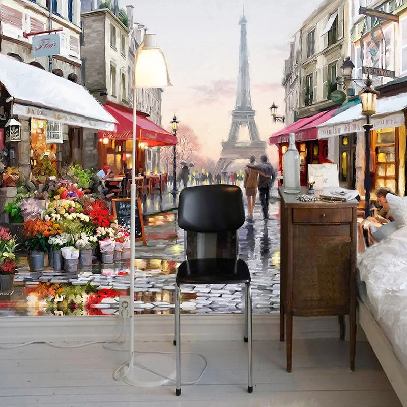 European Style Street Oil Pain - Street Fashion Wallpaper recension och pris