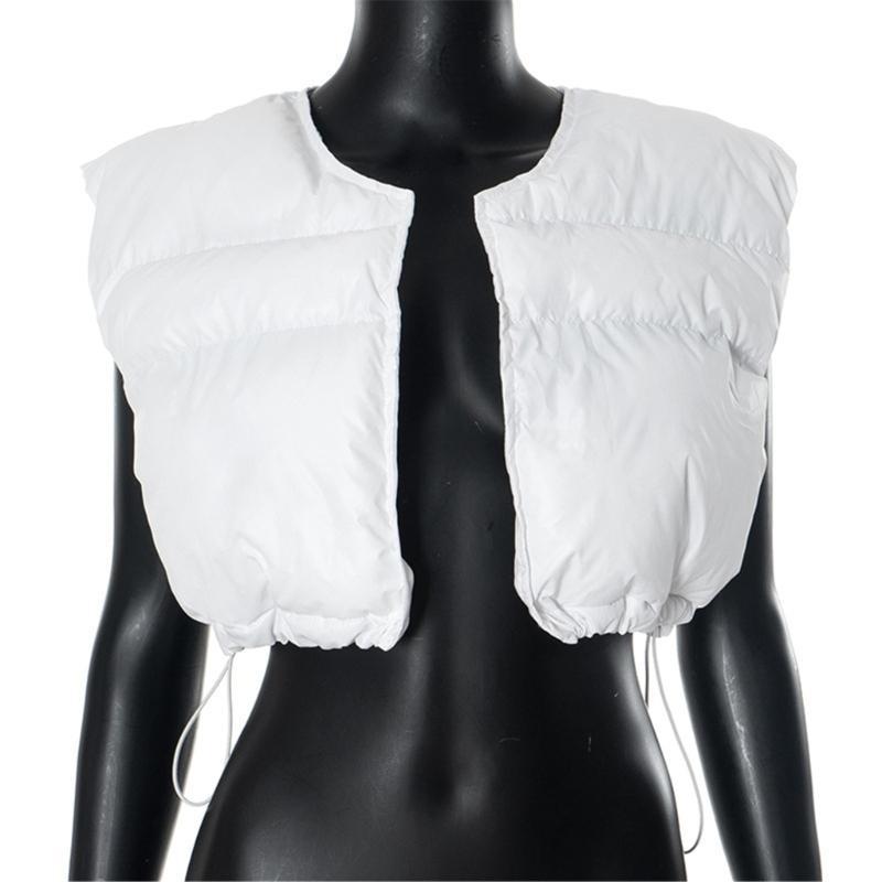 652F Womens Cropped Puffer Ves - Puffer Vest Padded recension och pris