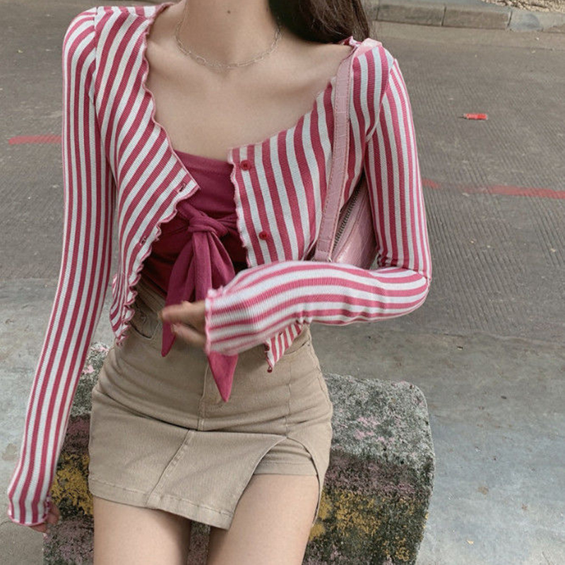MEXZT Vintage Striped Shirts W - Street Fashion In Korea recension och pris