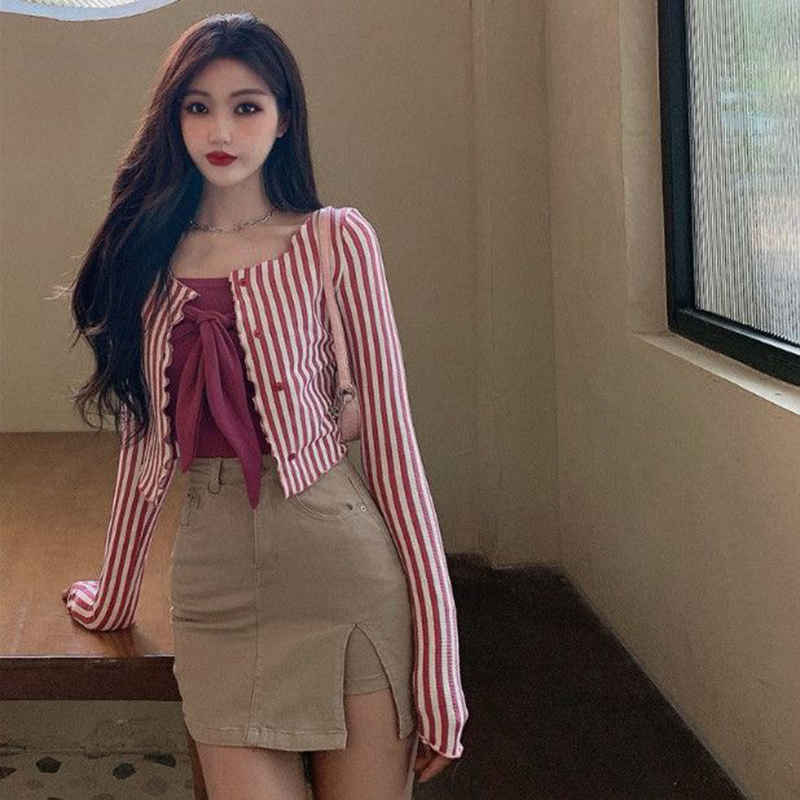 MEXZT Vintage Striped Shirts W - Street Fashion In Korea recension och pris