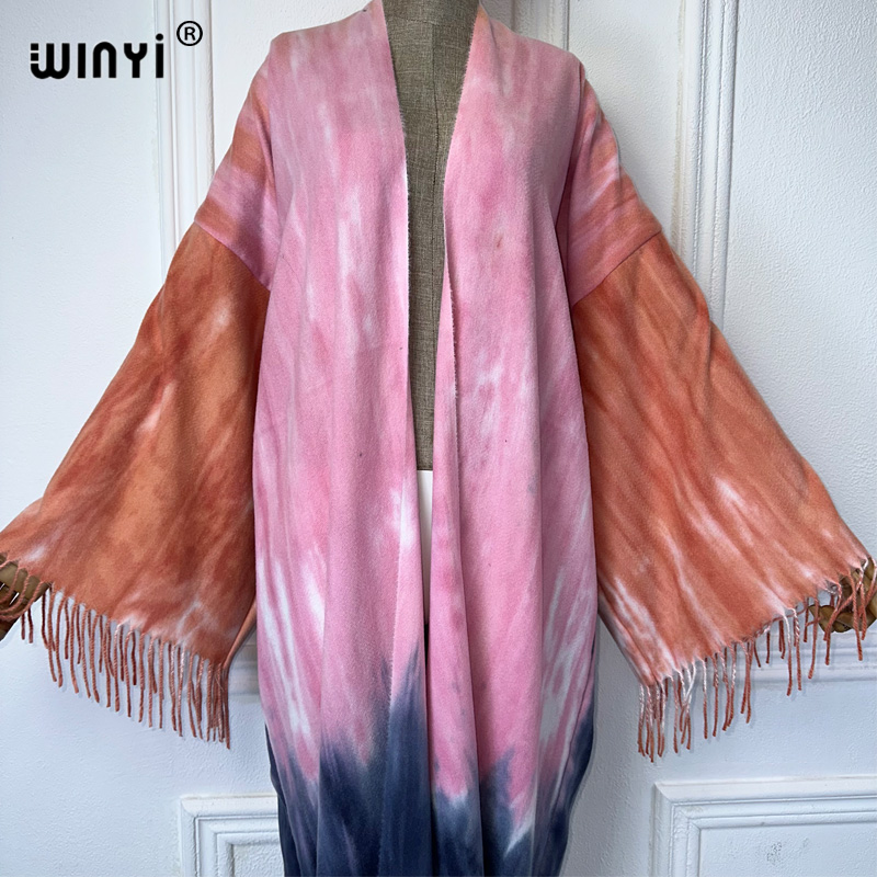WINYI Tie-dyed winter tassel c - Street Fashion Dubai recension och pris