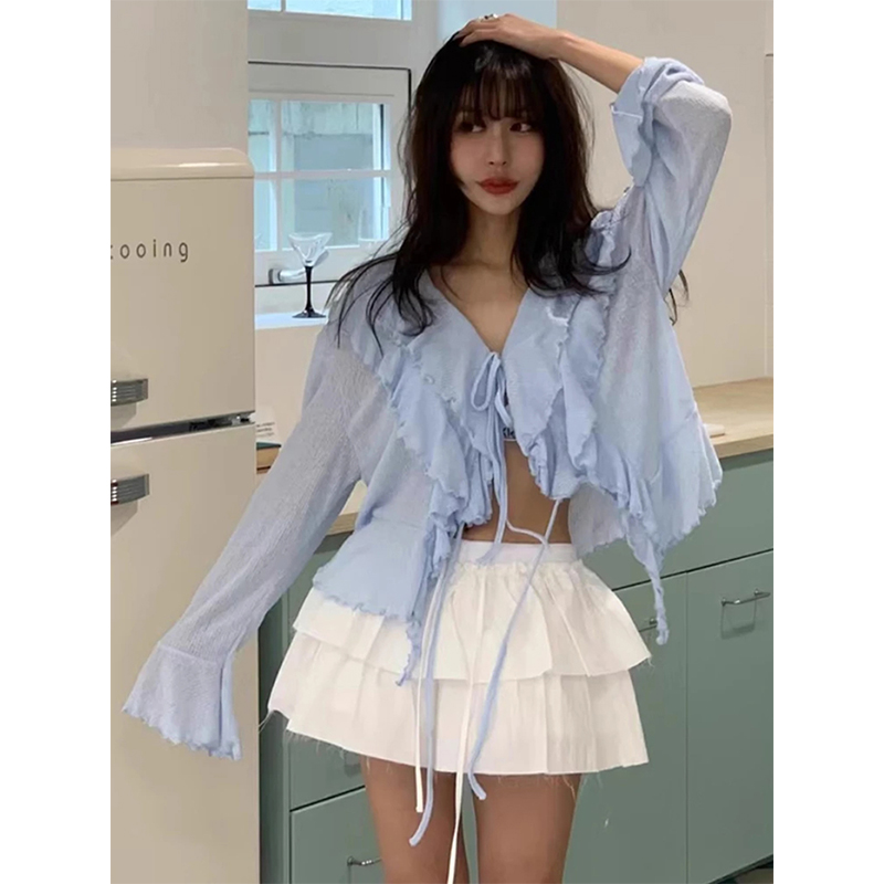 MEXZT Cropped White Shirts Wom - Street Fashion In Korea recension och pris