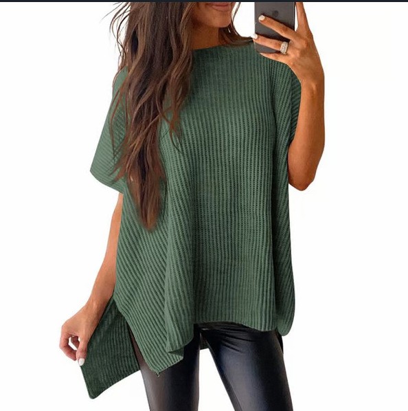 Casual Chenille T Shirt Oversi - Longline Tee Oversized recension och pris