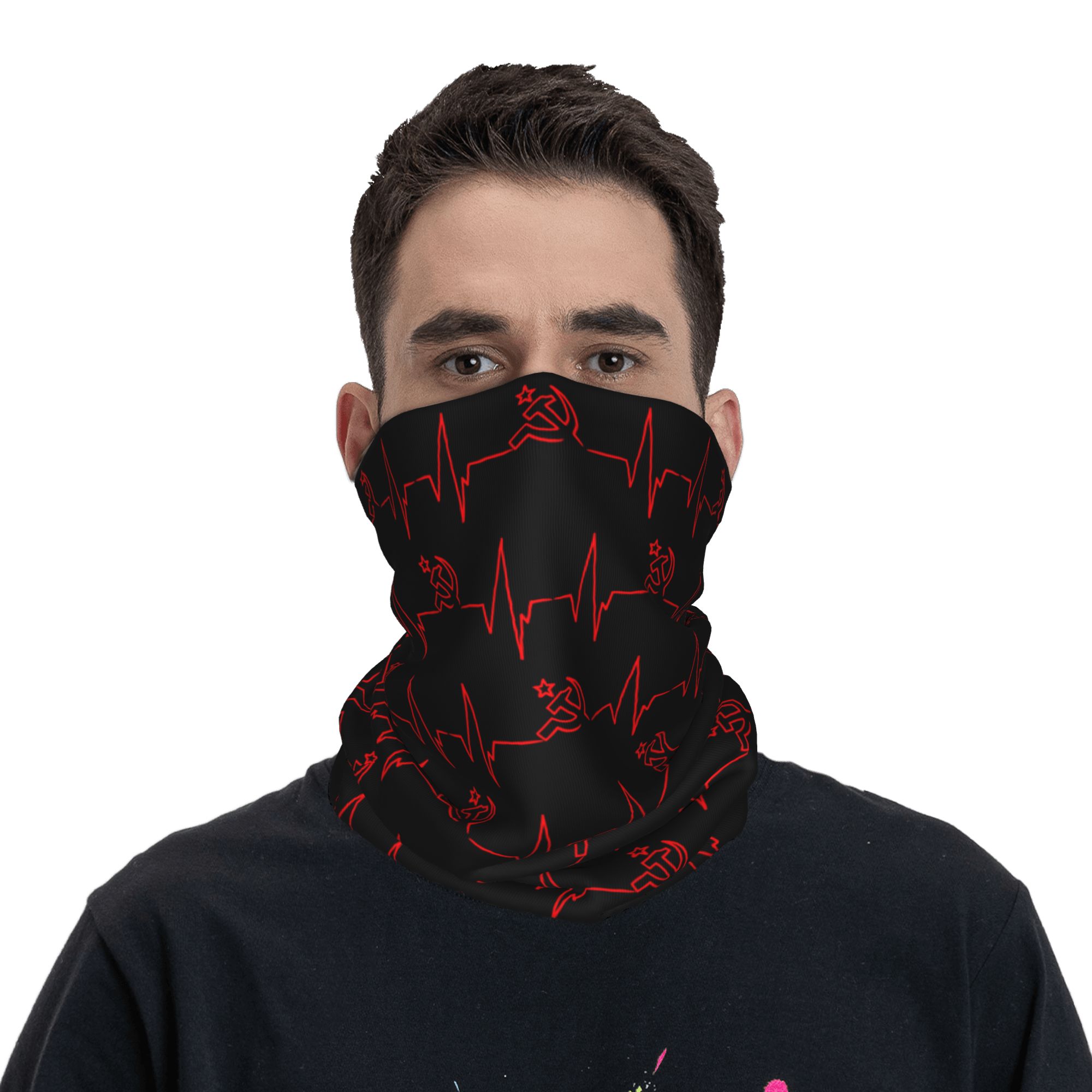 Custom Heartbeat Russian Flag  - Balaclava Face Mask recension och pris