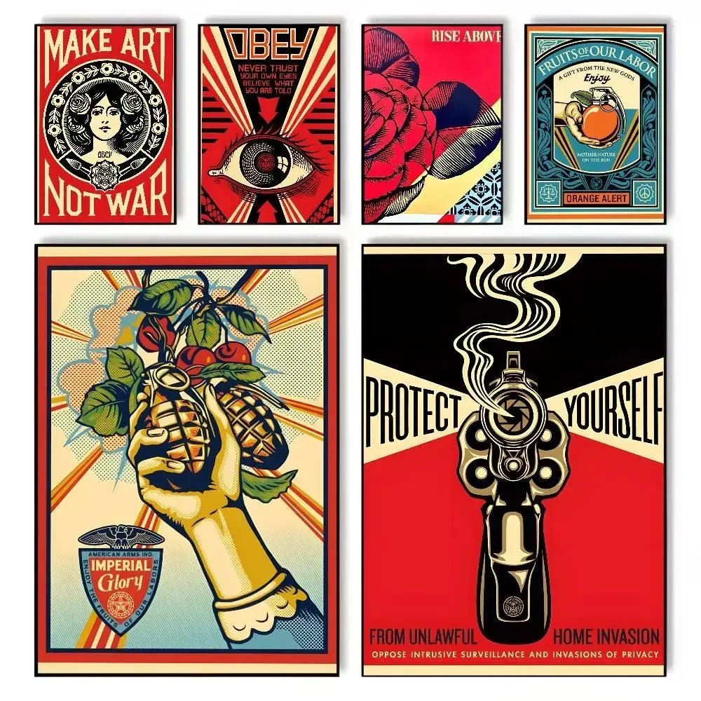 Vintage Shepard Fairey Art Str - Street Fashion Wallpaper recension och pris