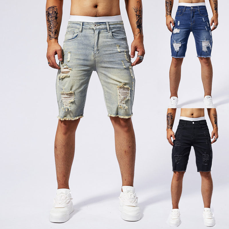 2025 Summer New Men's Ripped D - Street Fashion Men 2025 recension och pris