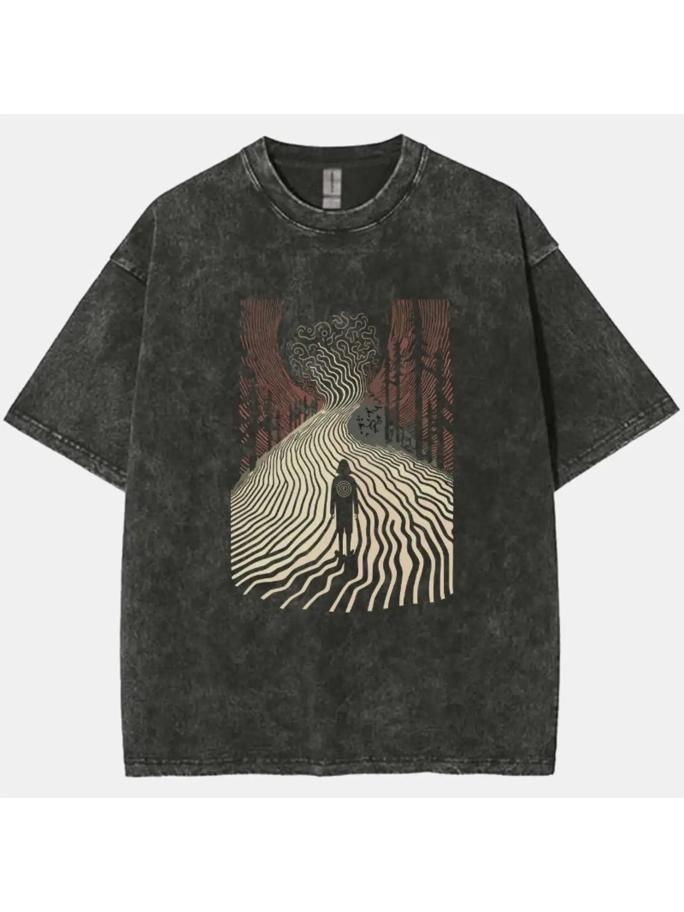 Men's and Women's Vintage Blac - Longline Tee Oversized recension och pris
