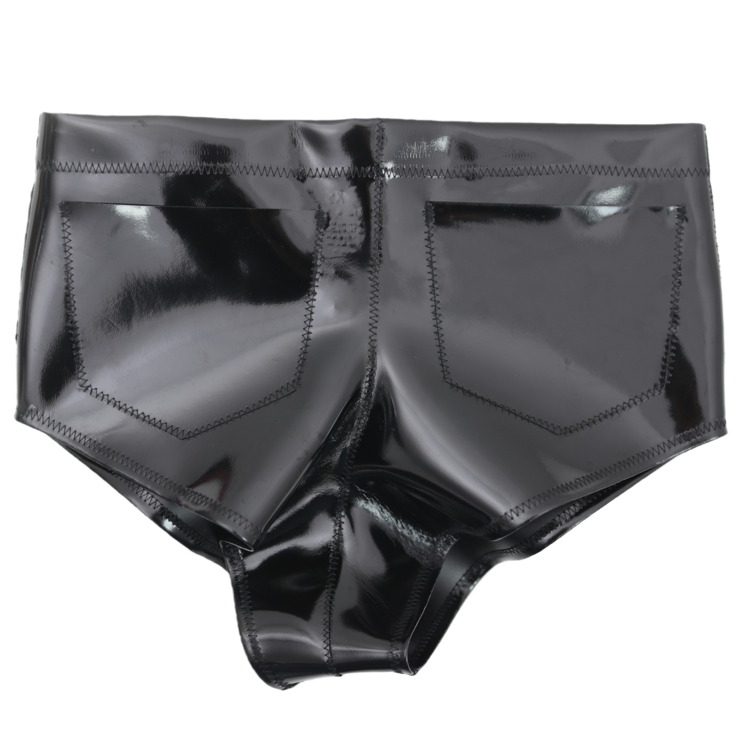 Women Men Glossy Pocket Shorts - Street Fashion Women recension och pris