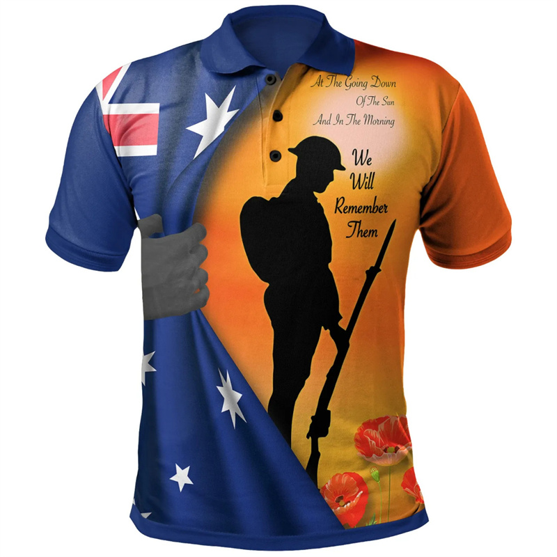 Lest We Forget Anzac Day Polo  - Street Fashion Men 2025 recension och pris