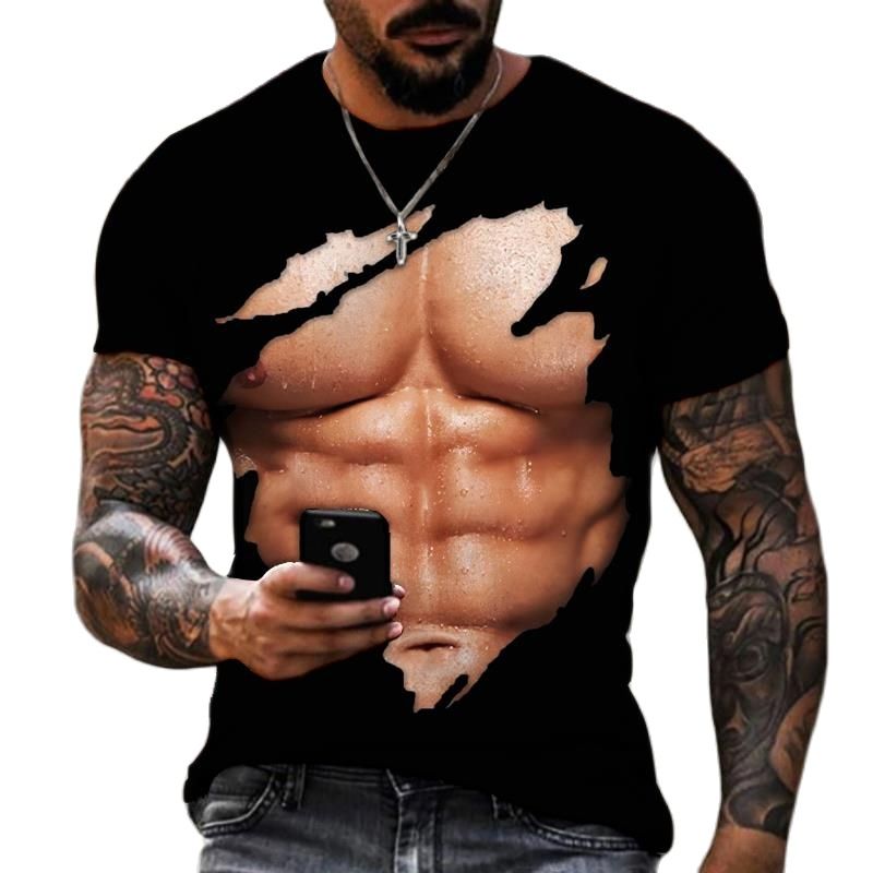 Summer Fashion Men's 3D Printe - Street Fashion For Short Guys recension och pris
