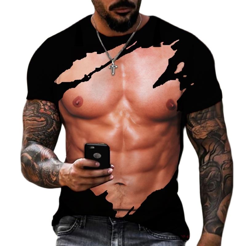 Summer Fashion Men's 3D Printe - Street Fashion For Short Guys recension och pris