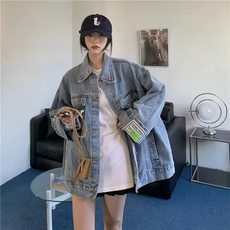 2025 New Fashion Denim Jacket  - Street Fashion In Korea recension och pris
