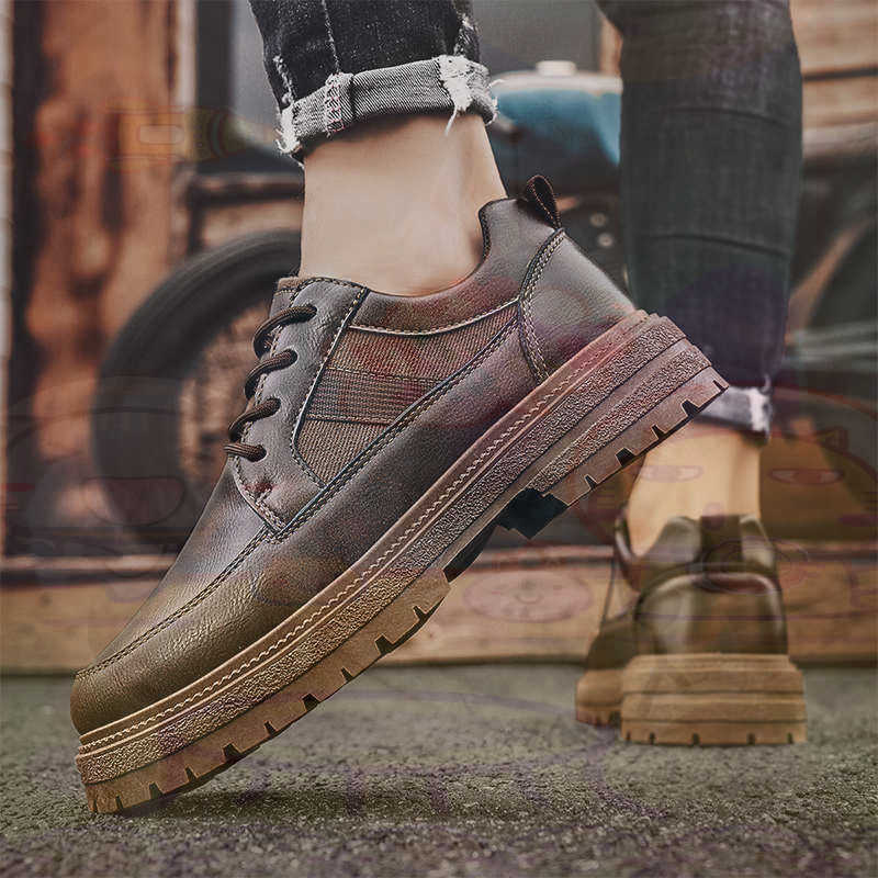 Dark Natural Leather Fashion T - Street Fashion Uk recension och pris
