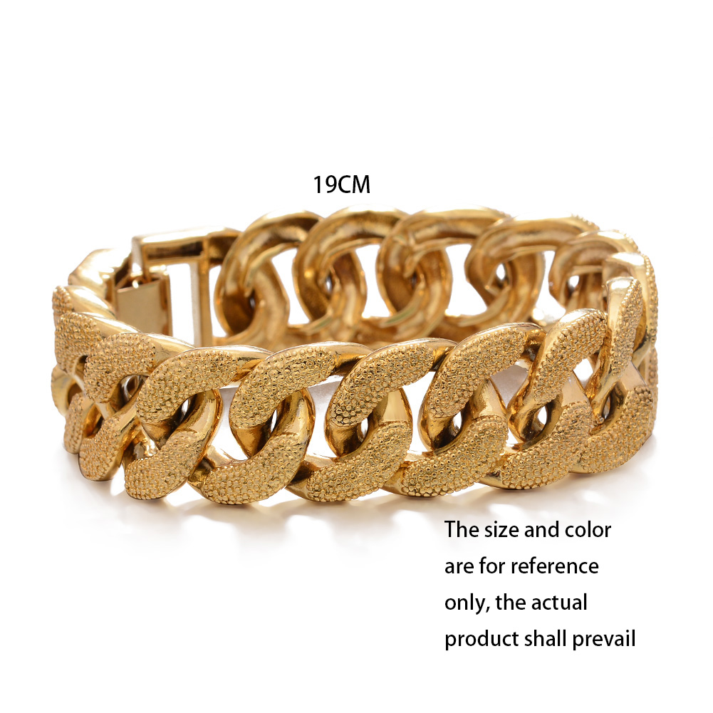 18k Dubai Gold Color  Bracelet - Street Fashion Dubai recension och pris