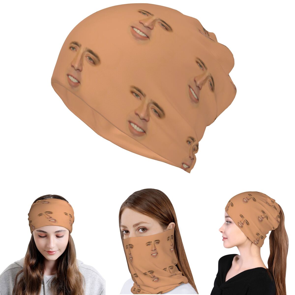 Nicolas Cage Full Face Bandana - Balaclava Face Mask recension och pris