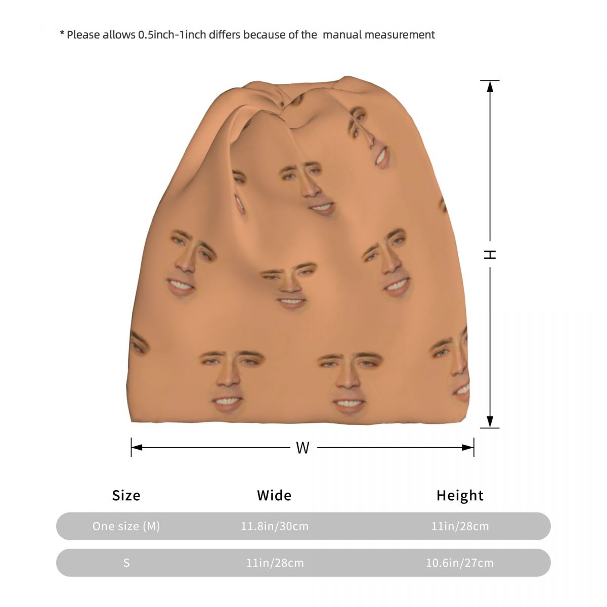 Nicolas Cage Full Face Bandana - Balaclava Face Mask recension och pris