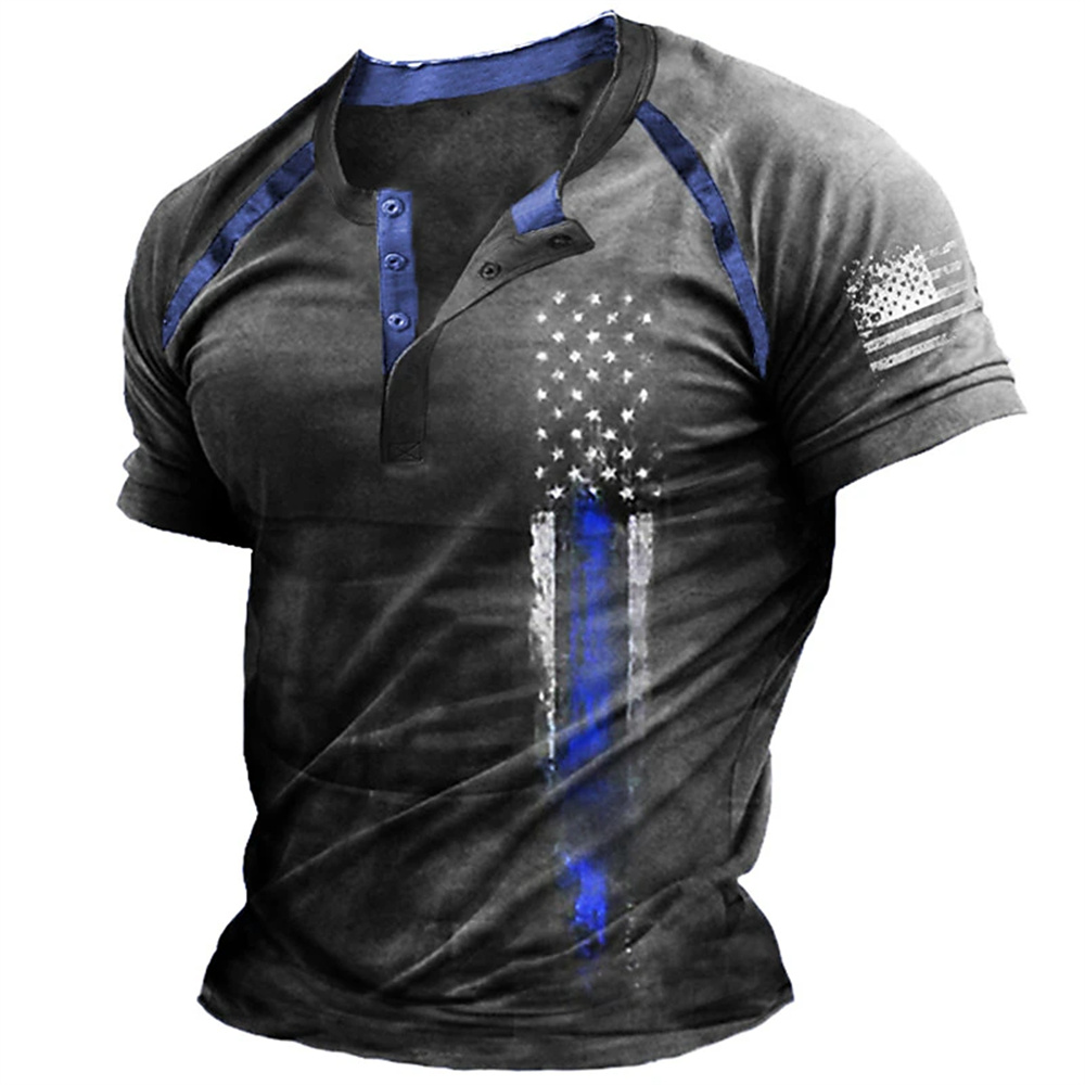 Funny 3D American Flag Print M - Street Fashion Clothing recension och pris