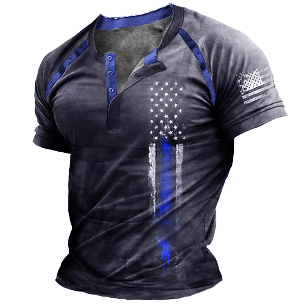 Funny 3D American Flag Print M - Street Fashion Clothing recension och pris