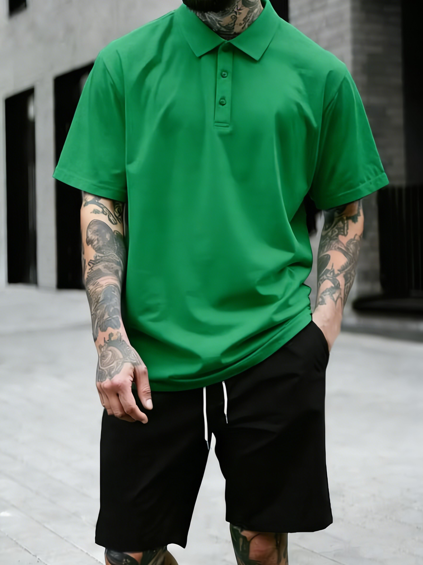 4 Color Summer Loose Polo Shir - Street Fashion Culture recension och pris