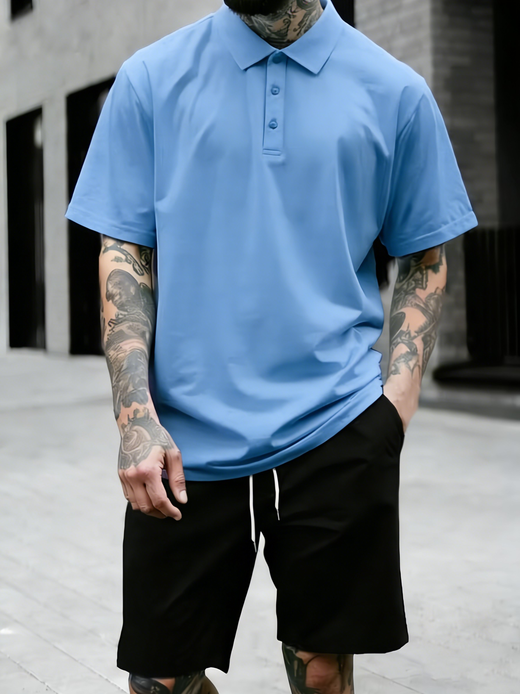 4 Color Summer Loose Polo Shir - Street Fashion Culture recension och pris