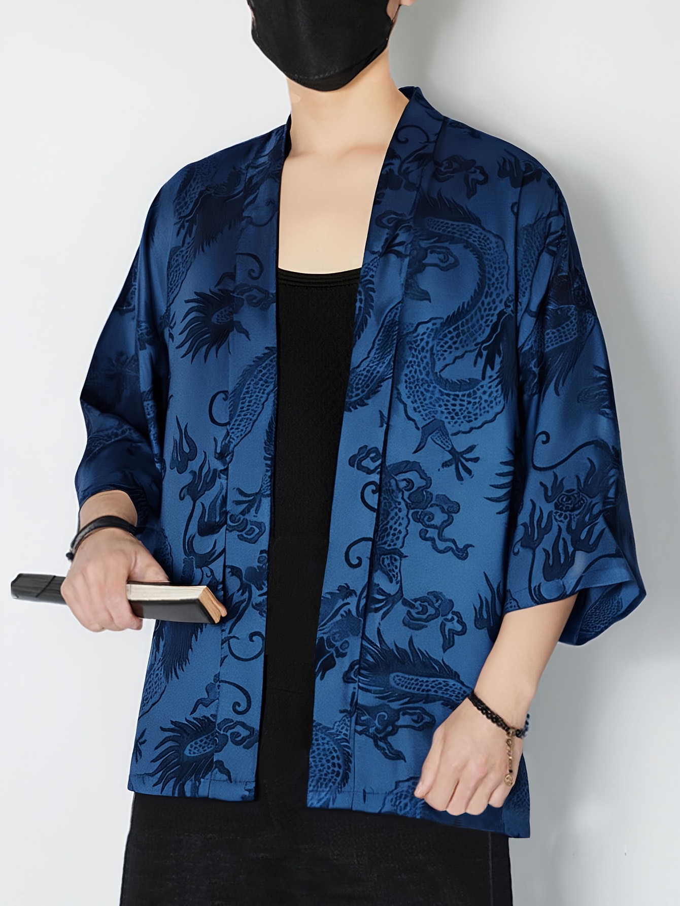 2026 Summer Men's Kimono 3D Pr - Street Fashion Clothing recension och pris