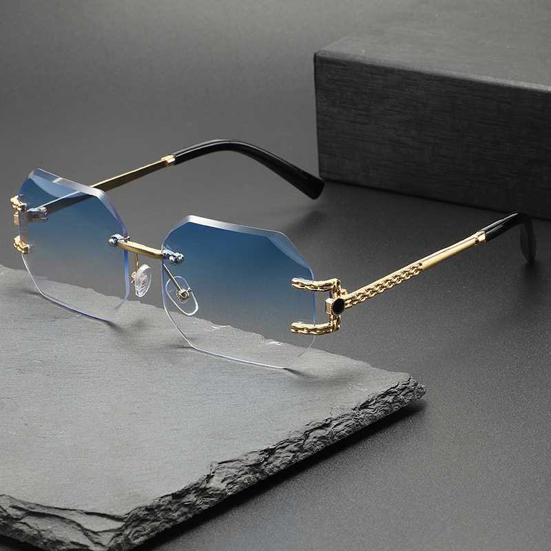 New small rectangular frameles - Street Fashion Photography recension och pris