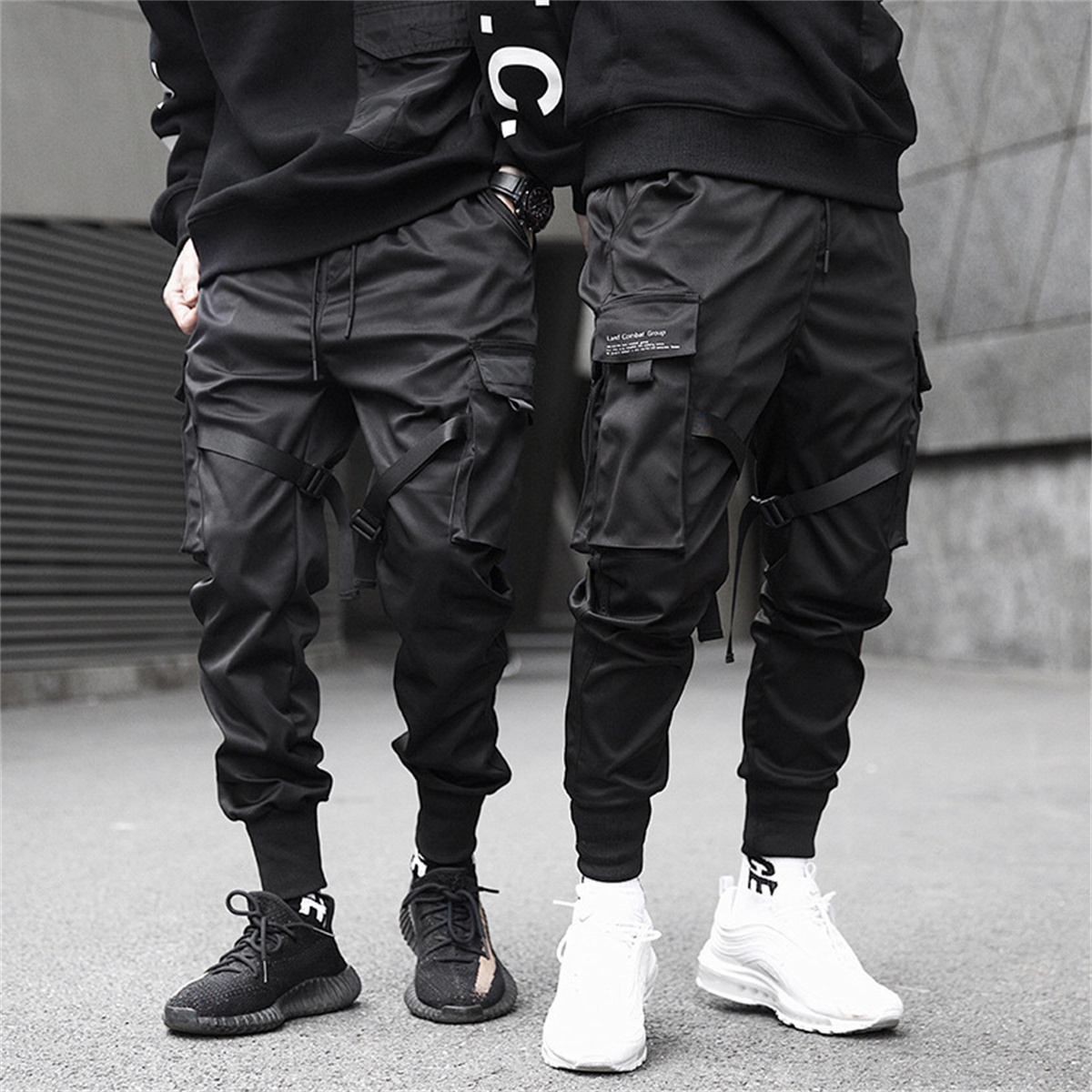 Black Hip Hop Cargo Pants Summ - Street Fashion In Korea recension och pris