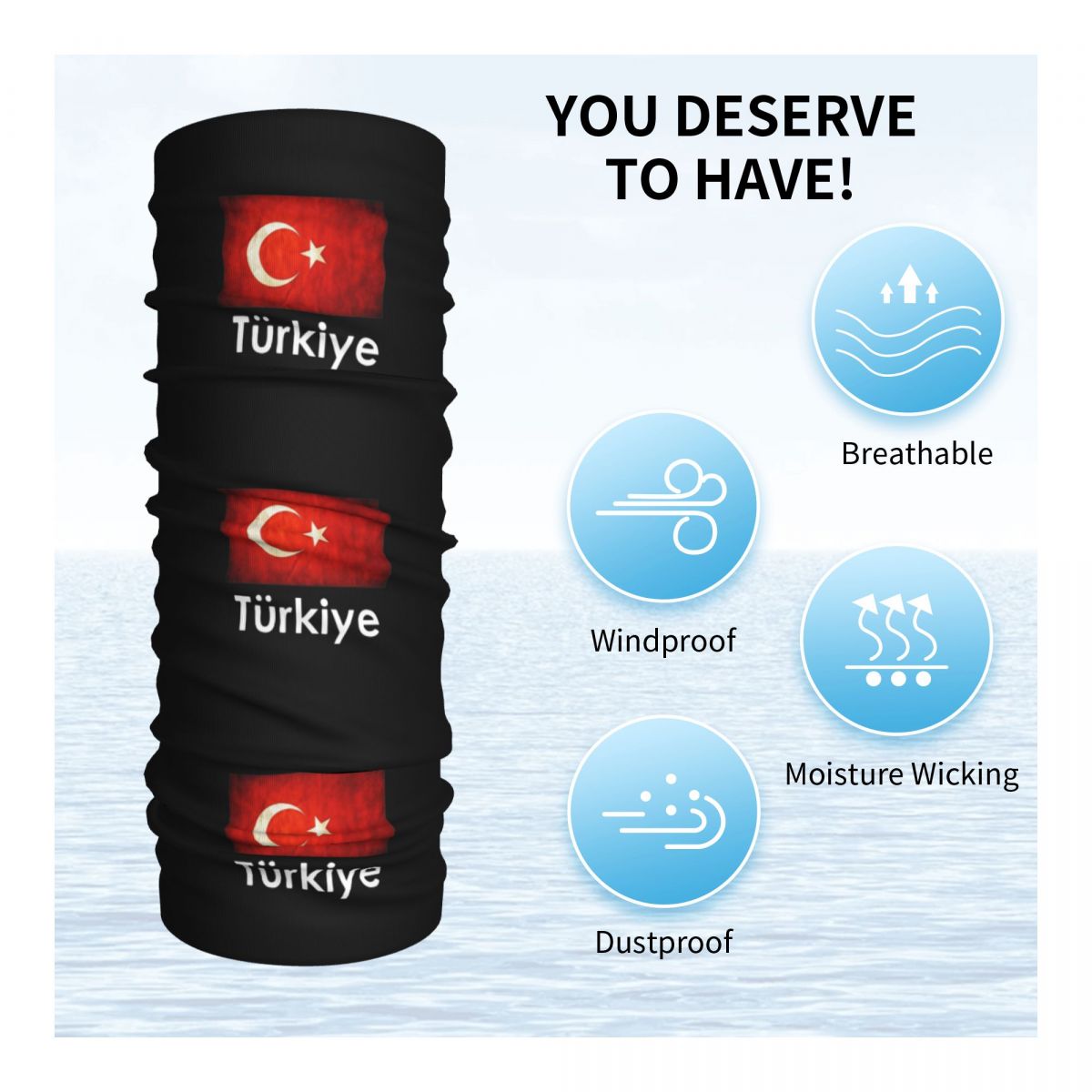 Turkiye Turkey Flag Gift Desig - Balaclava Face Mask recension och pris