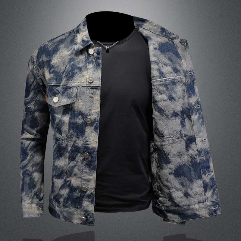 2025 Spring Vintage Denim Jack - Street Fashion Men 2025 recension och pris