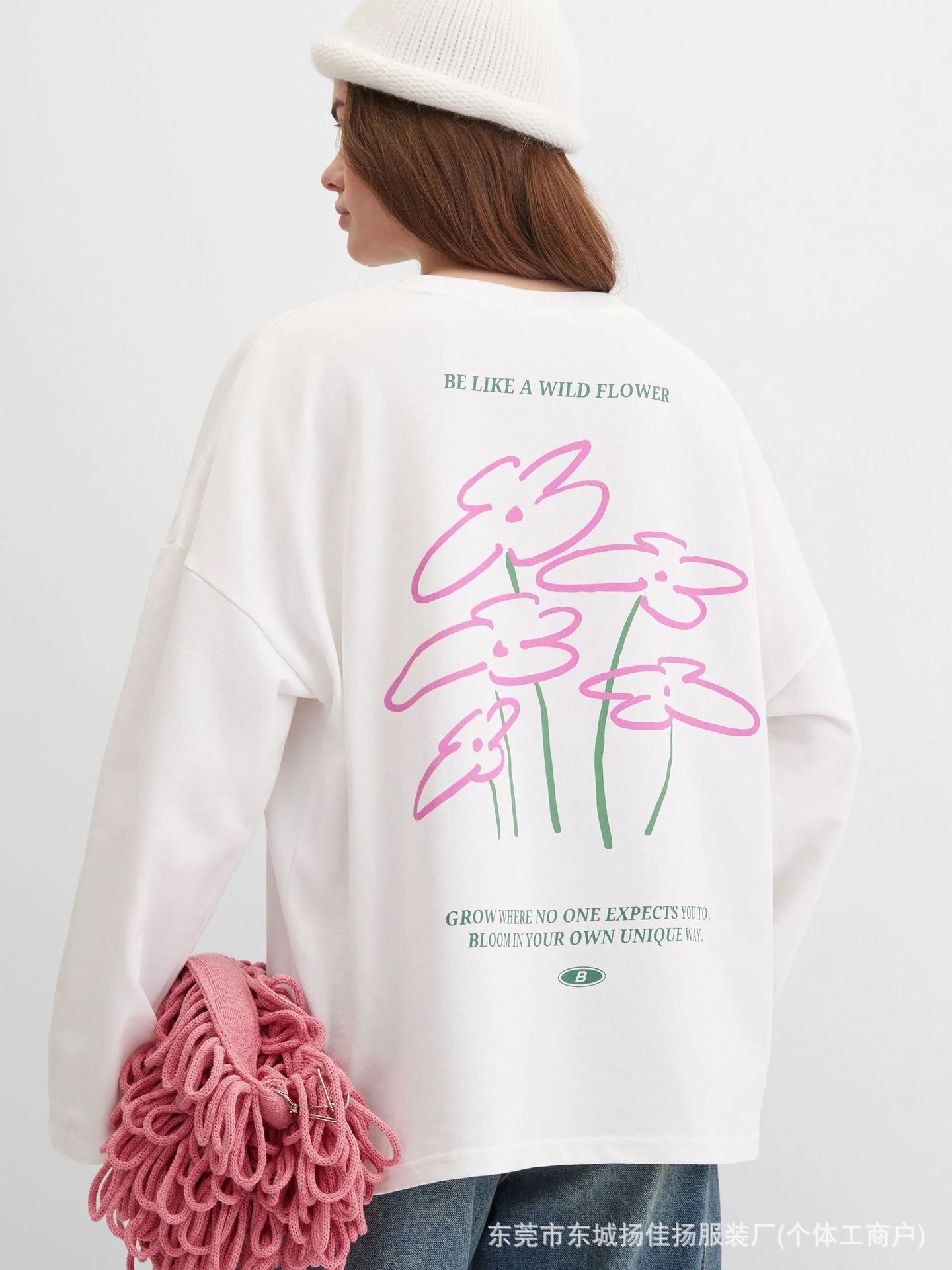 Sweet Preppy Campus Minimal Li - Longline Tee Oversized recension och pris