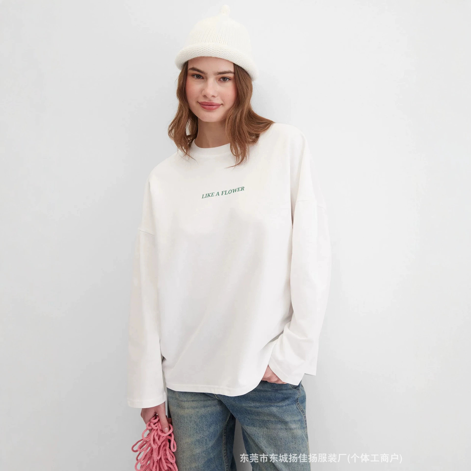 Sweet Preppy Campus Minimal Li - Longline Tee Oversized recension och pris
