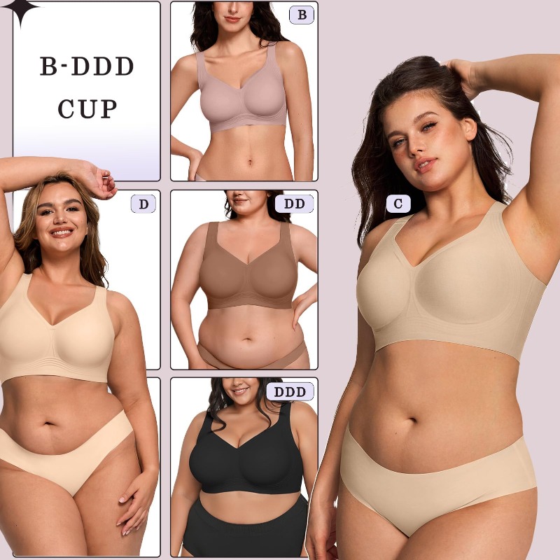 Plus Size Wireless Jelly Bra W - Street Fashion Women recension och pris