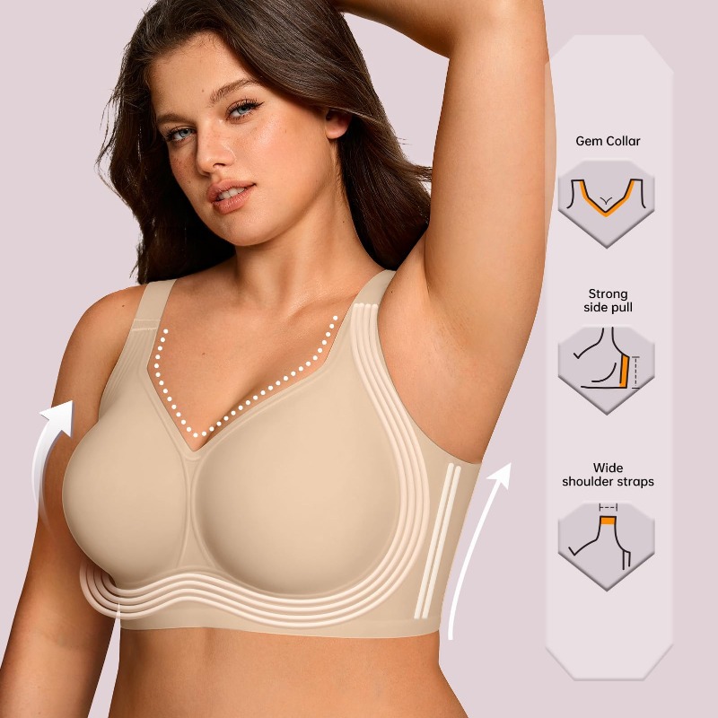 Plus Size Wireless Jelly Bra W - Street Fashion Women recension och pris